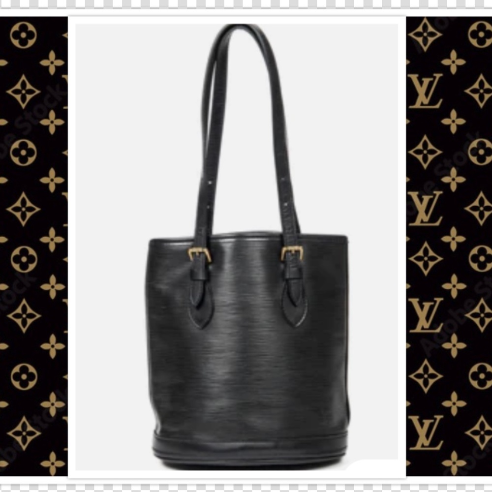 LOUIS VUITTON  M58992 EPI BLACK BUCKET BAG PM never carried!